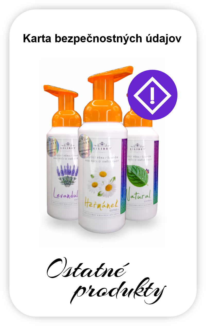 Bezpečnostný list Ostatné produkty