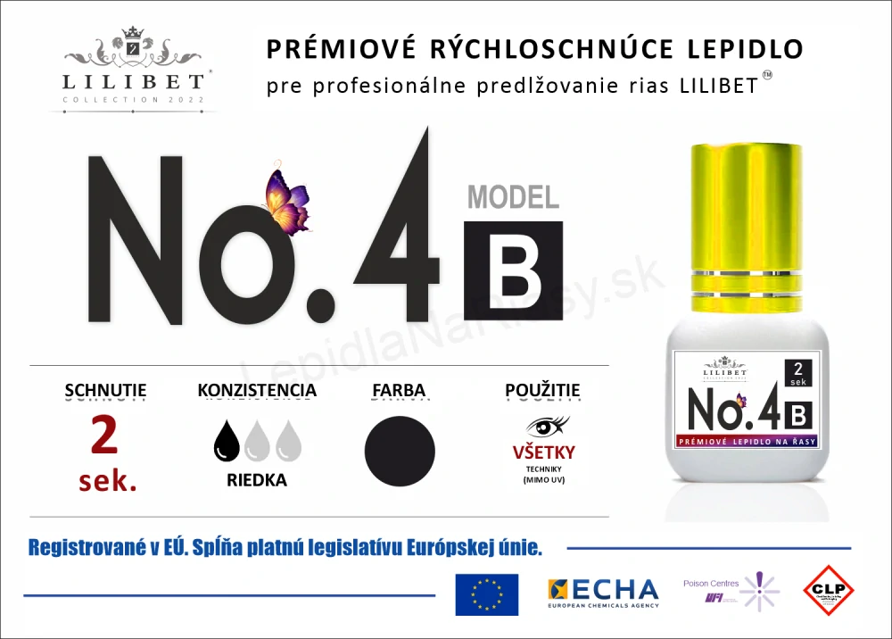 Lilibet No.4 mod. B - prémiové lepidlo na predlžovanie rias