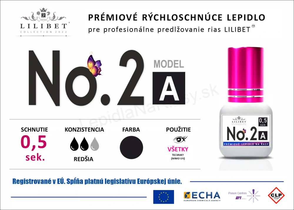 Lilibet No.2 mod. A - prémiové lepidlo na predlžovanie rias