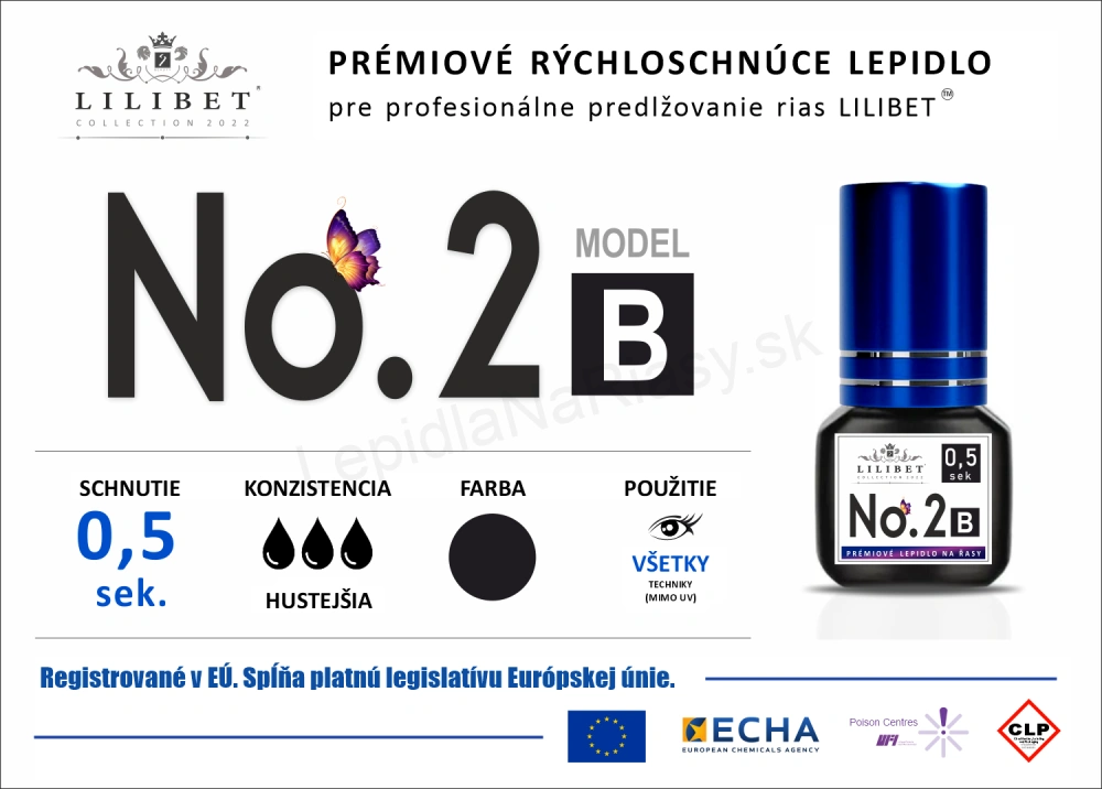 Lilibet No.2 mod. B - prémiové lepidlo na predlžovanie rias
