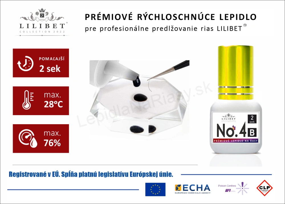 Lilibet No.4 mod. B - prémiové lepidlo na predlžovanie rias