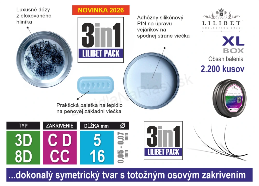 2.200 kusov - Superprémiové pre-made vejáriky Lilibet (XL BOX)
