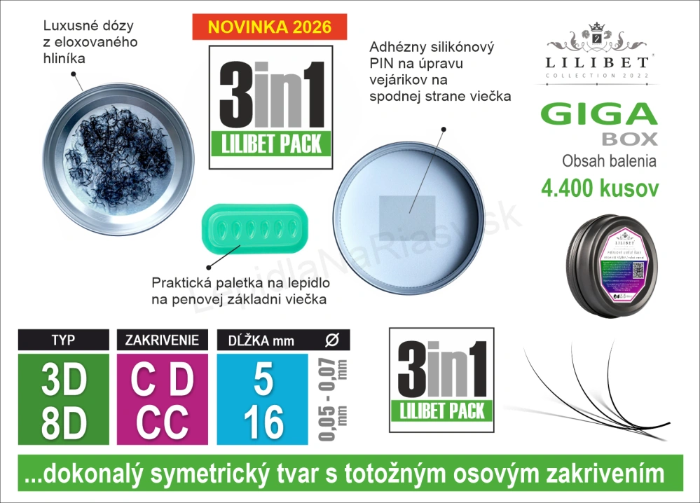 4.400 kusov - Superprémiové pre-made vejáriky Lilibet (GIGA BOX)