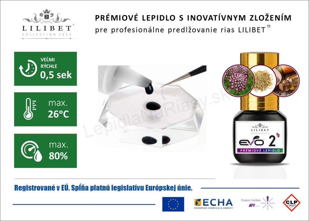 Lilibet EVO2 - prémiové Low-Fume lepidlo so zníženými výparmi a s prírodnými výťažkami