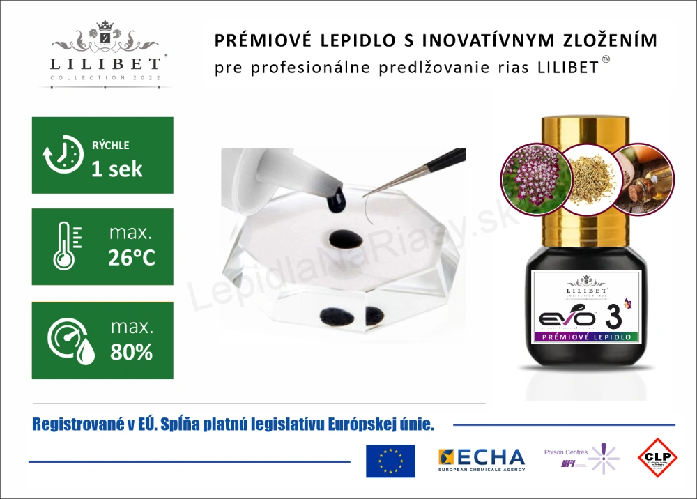 Lilibet EVO3 - prémiové Low-Fume lepidlo so zníženými výparmi a s prírodnými výťažkami