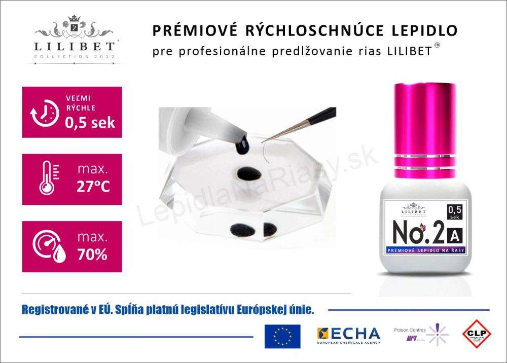 Lilibet No.2 mod. A - prémiové lepidlo na predlžovanie rias