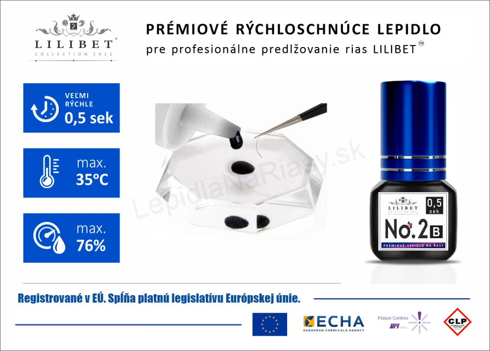 Lilibet No.2 mod. B - prémiové lepidlo na predlžovanie rias