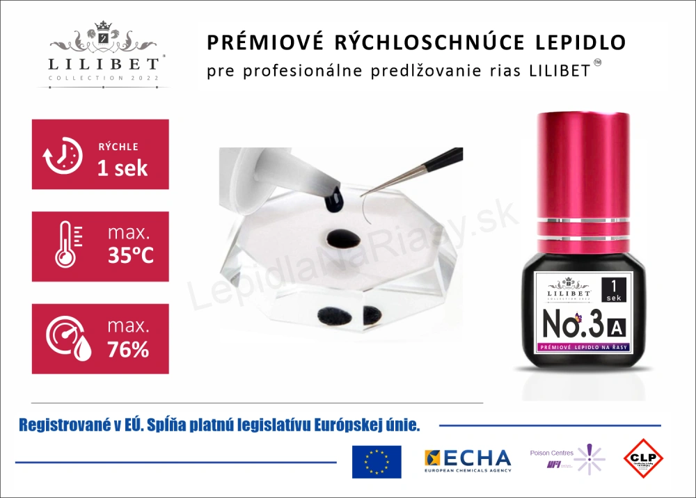 Lilibet No.3 mod. A - prémiové lepidlo na predlžovanie rias