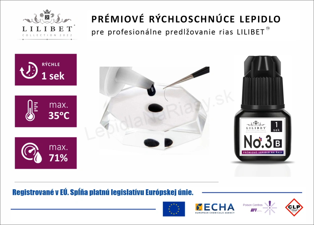 Lilibet No.3 mod. B - prémiové lepidlo na predlžovanie rias