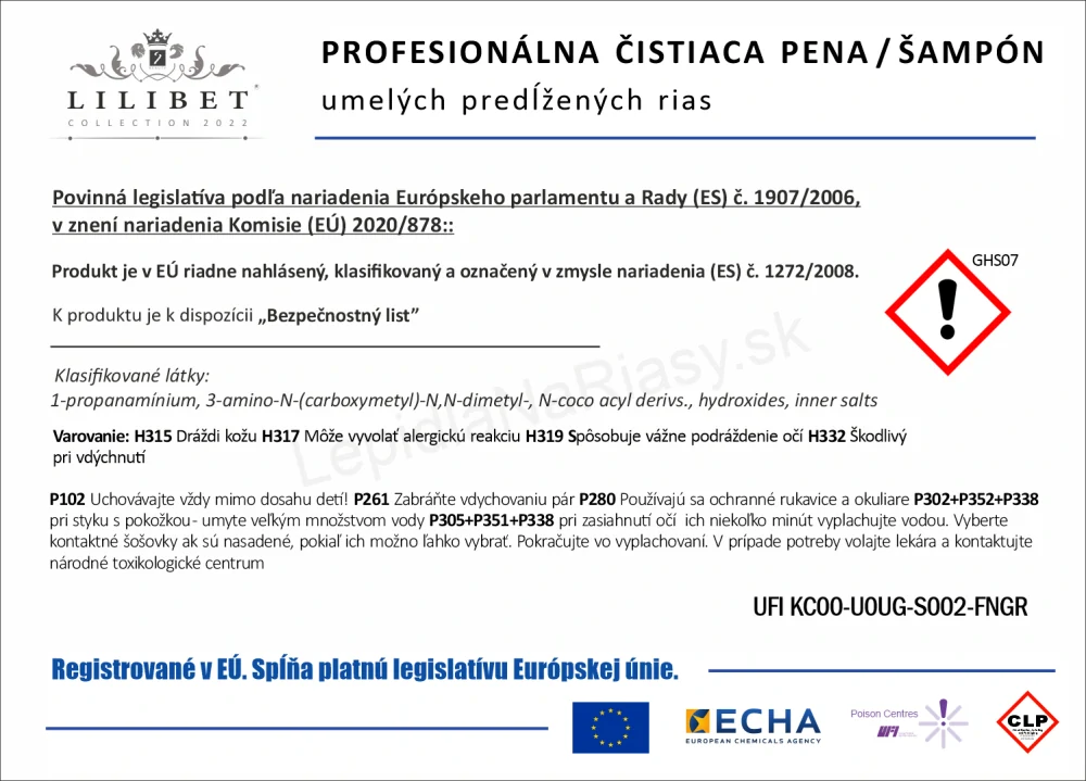 Profesionálny set 2 ks čistiacej peny / šampónu Lilibet