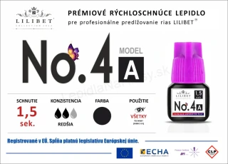 Lilibet No.4 mod. A - prémiové lepidlo na predlžovanie rias