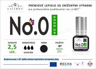 Lilibet No.0 "NoOdor" - prémiové bezvýparové lepidlo na predlžovanie rias