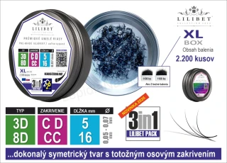 2.200 kusov - Superprémiové pre-made vejáriky Lilibet (XL BOX)