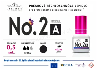 Lilibet No.2 mod. A - prémiové lepidlo na predlžovanie rias