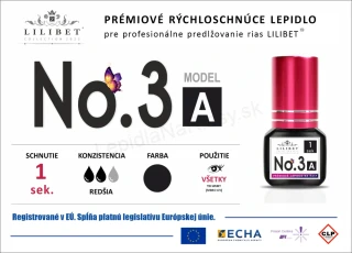 Lilibet No.3 mod. A - prémiové lepidlo na predlžovanie rias